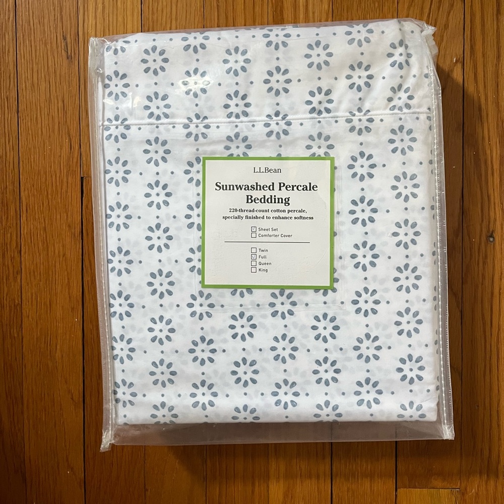 L.L. Bean Sheet Set Full Size - NEVER BEEN USED